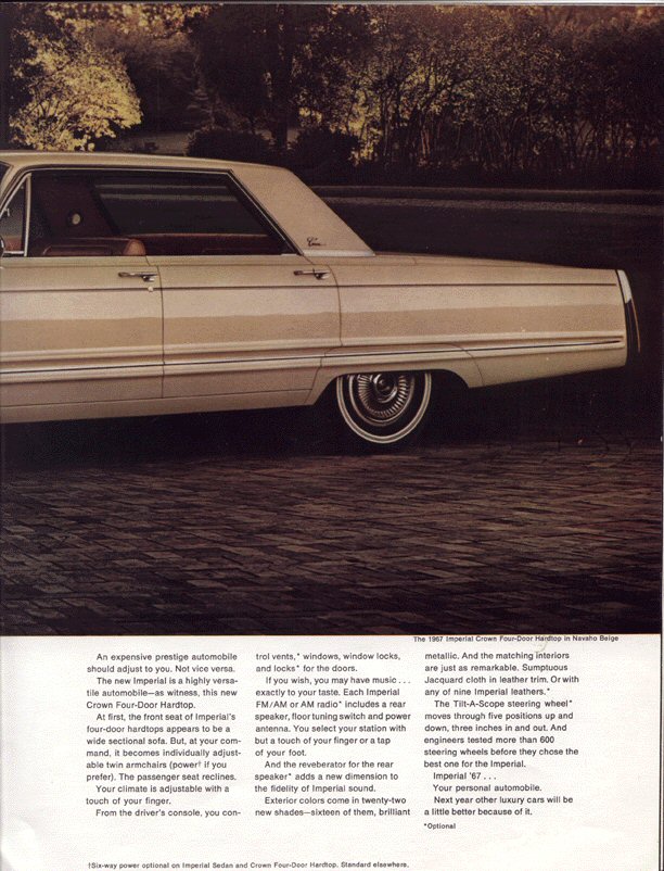 1967 Chrysler Imperial Brochure Page 10